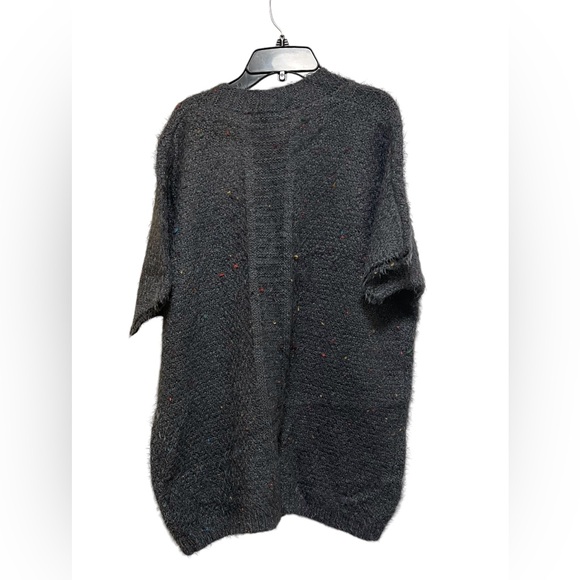 BCBGMAXAZRIA CARDIGAN CHUNKY CONFETTI KNIT SWEATER OPEN FRONT GRAY COLOR SIZE M - Picture 13 of 15
